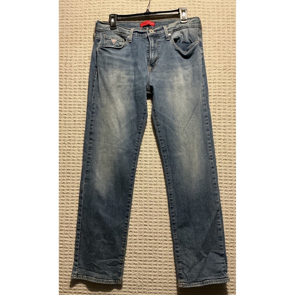 Guess Jeans Men's Lincoln Slim Fit 32x32 Medium Wash Stretch